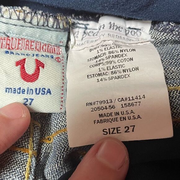 A Pea In The Pod True Religion Bootcut Flare Leg Maternity size 31” waist - Picture 6 of 9